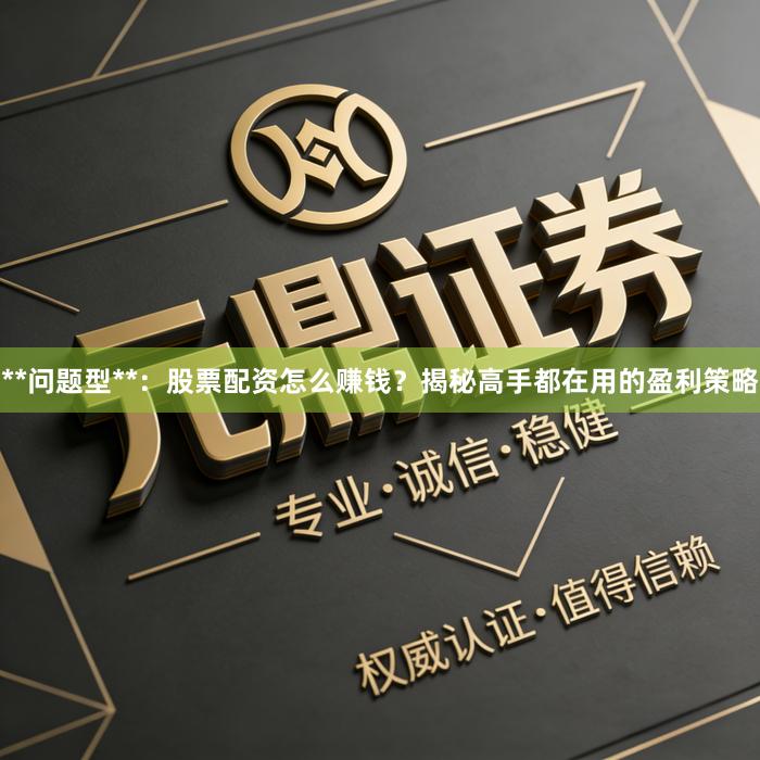 **问题型**:股票配资怎么赚钱?揭秘高手都在用的盈利策略