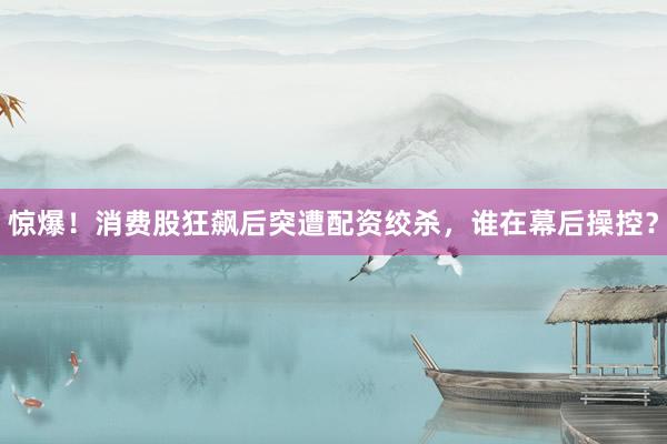 惊爆！消费股狂飙后突遭配资绞杀，谁在幕后操控？