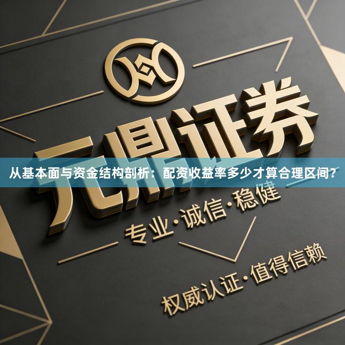 从基本面与资金结构剖析：配资收益率多少才算合理区间？
