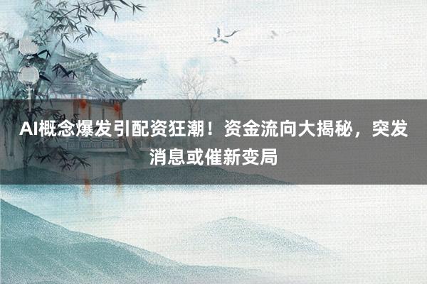 AI概念爆发引配资狂潮！资金流向大揭秘，突发消息或催新变局