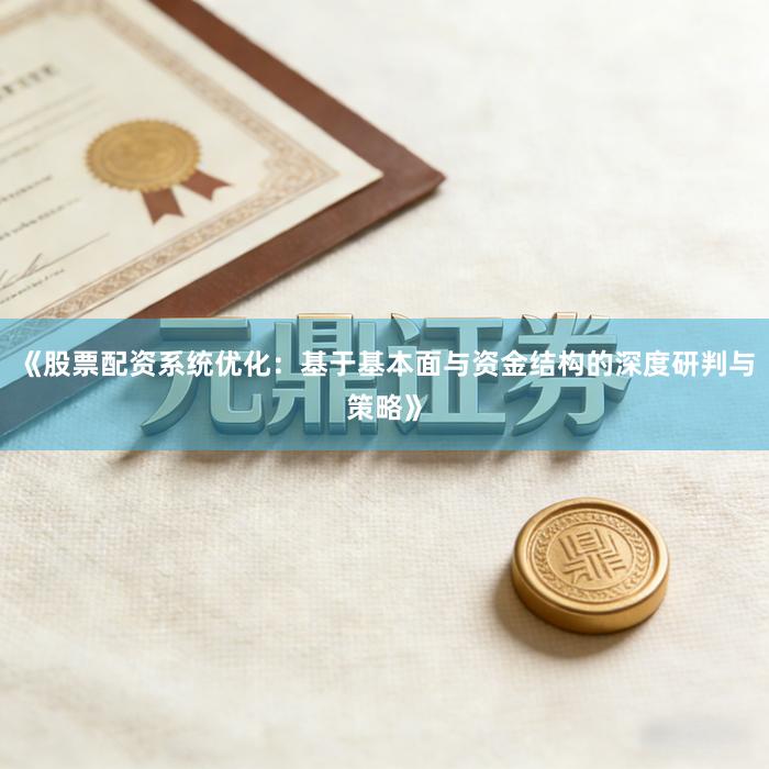 《股票配资系统优化：基于基本面与资金结构的深度研判与策略》