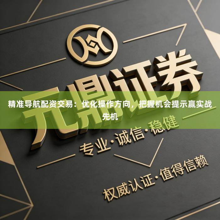 精准导航配资交易:优化操作方向,把握机会提示赢实战先机
