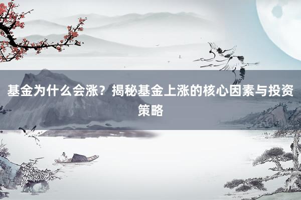 基金为什么会涨？揭秘基金上涨的核心因素与投资策略