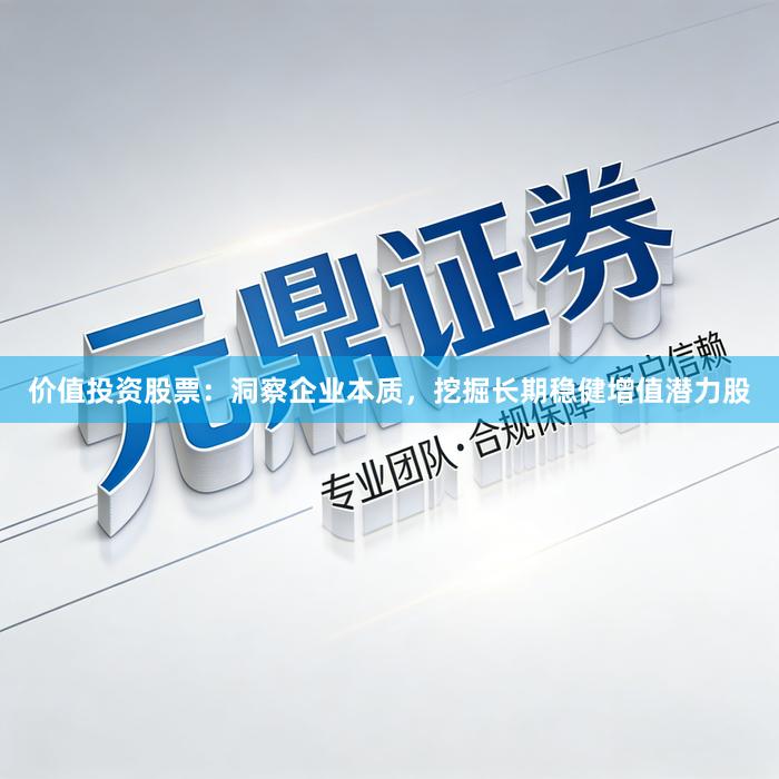 价值投资股票：洞察企业本质，挖掘长期稳健增值潜力股