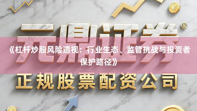 《杠杆炒股风险透视：行业生态、监管挑战与投资者保护路径》