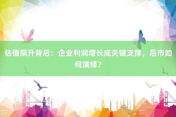 估值飙升背后：企业利润增长成关键支撑，后市如何演绎？